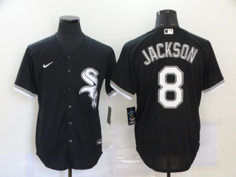 Men Chicago White Sox #8 Jackson Black 2020 MLB Nike Game Jerseys->los angeles dodgers->MLB Jersey